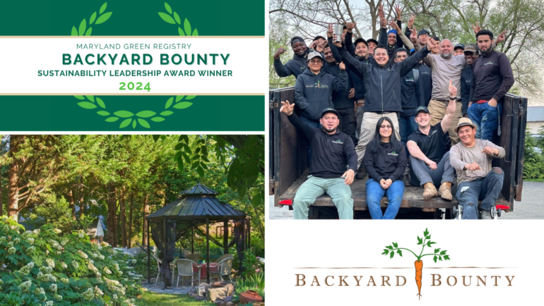 Backyard Bounty wins Maryland Sustainability Leadership Award!